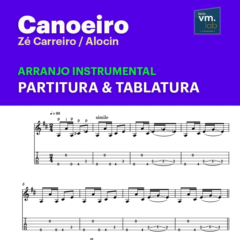 Arranjo instrumental "Canoeiro"