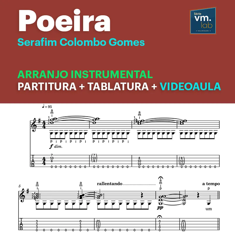 "Poeira" - Arranjo instrumental com videoaula